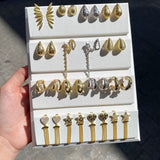 925 Silver | Large Leaf Earrings