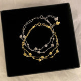 925 Silver | Star Girl Double Chain Bracelet