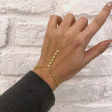 925 Silver | Star Hand Chain with Stones