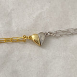 925 Silver | Magnetic Heart Couple Bracelets