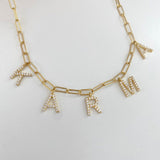 925 Silver | Custom Stone Choker with Rectangular Chain