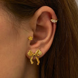 925 Silver | Ribbon Earrings