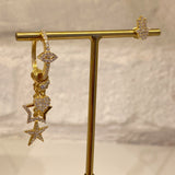 925 Silver | Lucky Earrings with 4 Charms (Model 2)