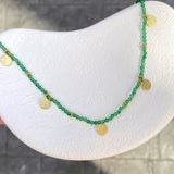 925 Silver | Genuine Green Jade Natural Stone Necklace