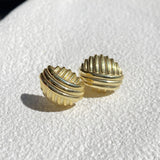 925 Silver | Vintage Button Earrings