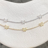 925 Silver | Triple Butterfly Tennis Bracelet