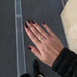 925 Silver custom letter ring with sparkling stones – personalized initial ring for everyday wear or gifting