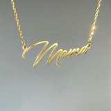 925 Silver | Custom Engraved Necklace in Special Font 9