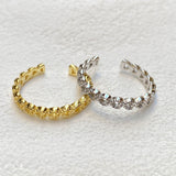 925 Silver | Minimal Striped Heart Ring