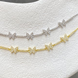 925 Silver | 4-Butterfly Tennis Bracelet