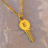 925 Silver | Unisex Custom Letter Key Necklace (Model-2, 3 Chain Options)