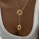 925 Silver | Sun Y Chain Necklace