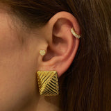 925 Silver | Vintage Pattern Earrings (Model 1)