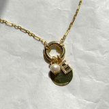 925 Silver | Nautical Necklace with Custom Letter and Pearl Charm