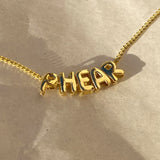 925 Silver | Unisex Custom Bubble Letter Necklace