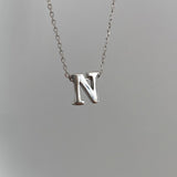 925 Silver | Minimal 3D Letter Necklace