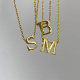 925 Silver | Minimal 3D Letter Necklace