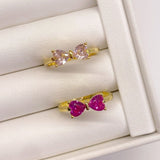 925 Silver | Colorful Ribbon Ring with Stones