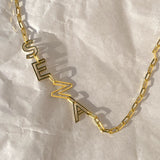 925 Silver | Hollow Letter Personalized Necklace