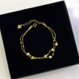 925 Silver | Star Girl Double Chain Bracelet