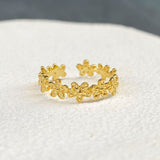 925 Silver | Minimal Multi Daisy Ring