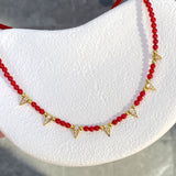 925 Silver | Genuine Red Coral Natural Stone Necklace