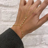 925 Silver | Triangle Stone Hand Chain