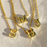 925 Silver | Minimal 3D Letter Necklace
