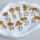 925 Silver | Vintage Style Custom Number Necklace
