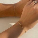 925 Silver | Unisex Mini Italian Chain Bracelet