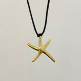 925 Silver | String Starfish Necklace