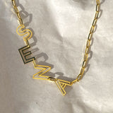 925 Silver | Hollow Letter Personalized Necklace