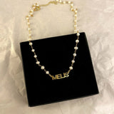 925 Silver | Custom Pearl Chain Necklace