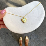 925 Silver | Heart Locket Necklace with Star and Stone Detailing