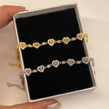 925 Silver | Pink Heart Bracelet