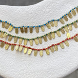 Bronze | Handmade Sequin Ethnic Necklace