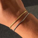 925 Silver | Unisex Fishbone Chain Bracelet