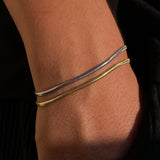 925 Silver | Unisex Fishbone Chain Bracelet