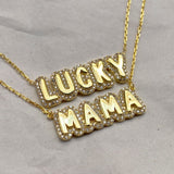 925 Silver | Personalized Bubble Necklace with Stones