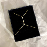 925 Silver | Triple Almond Stone Hand Chain