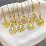 925 Silver | Asymmetric Medallion Necklaces with Symbols