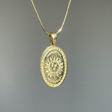 925 Silver | Unisex Sun Medallion Necklace