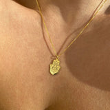 925 Silver | Box Chain Hamsa Hand Necklace