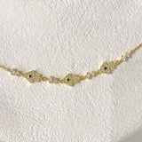 925 Silver | Multi Hamsa Bracelet with Stone Detailing