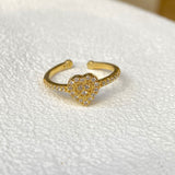 925 Silver | Full Stone Heart Ring