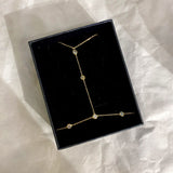 925 Silver | Minimal Hand Chain with White Stone