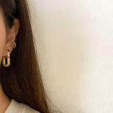 925 Silver | Trendy Serenay Earrings with Stones (Model 3)