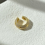 925 Silver | Full Stone Star Hoop Ear Cuff