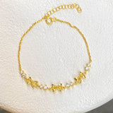 925 Silver | Multi Ribbon Bracelet with Stones