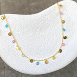 925 Silver | Colorful Stone Charm Chain